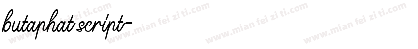 butaphat script字体转换